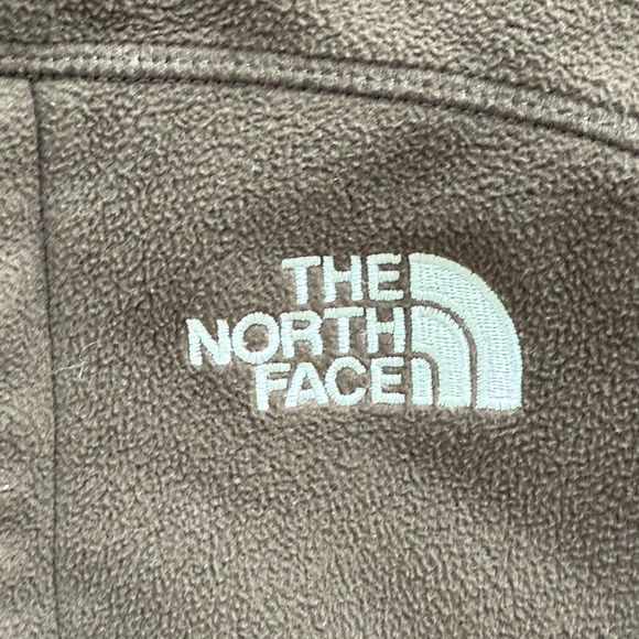 The North Face Brown and Teal Fleece Jacket - Picture 3 of 5